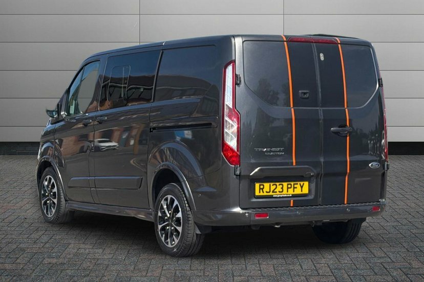 Ford Transit Custom 2.0 320 Ecoblue Sport Crew Van Double Cab Dies RJ23PFY Grey #3