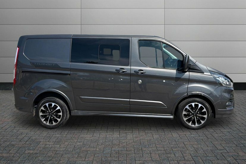 Ford Transit Custom 2.0 320 Ecoblue Sport Crew Van Double Cab Dies RJ23PFY Grey #5