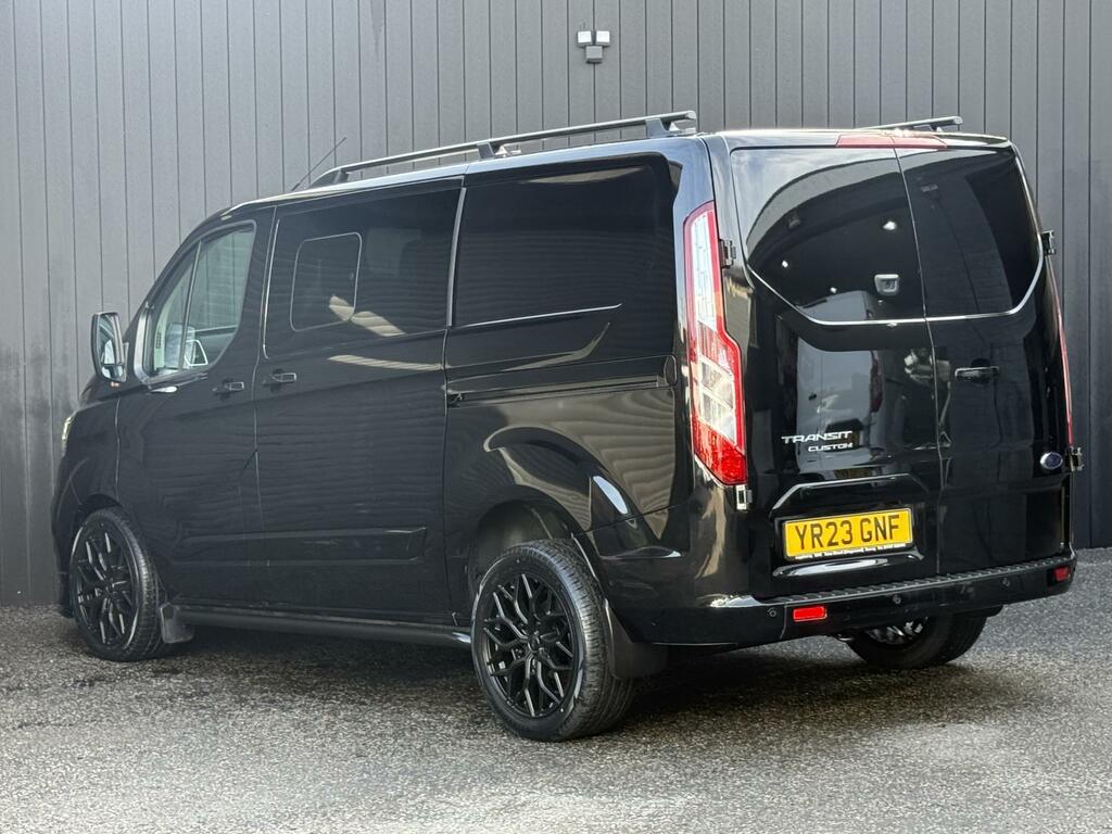 Ford Transit Custom 2.0 130Ps G-sport Ecoblue Limited Crew Van Double YR23GNF Black #3