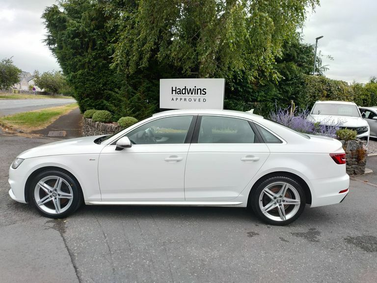 Audi A4 2.0 Tdi S Line Leatheralc White #4