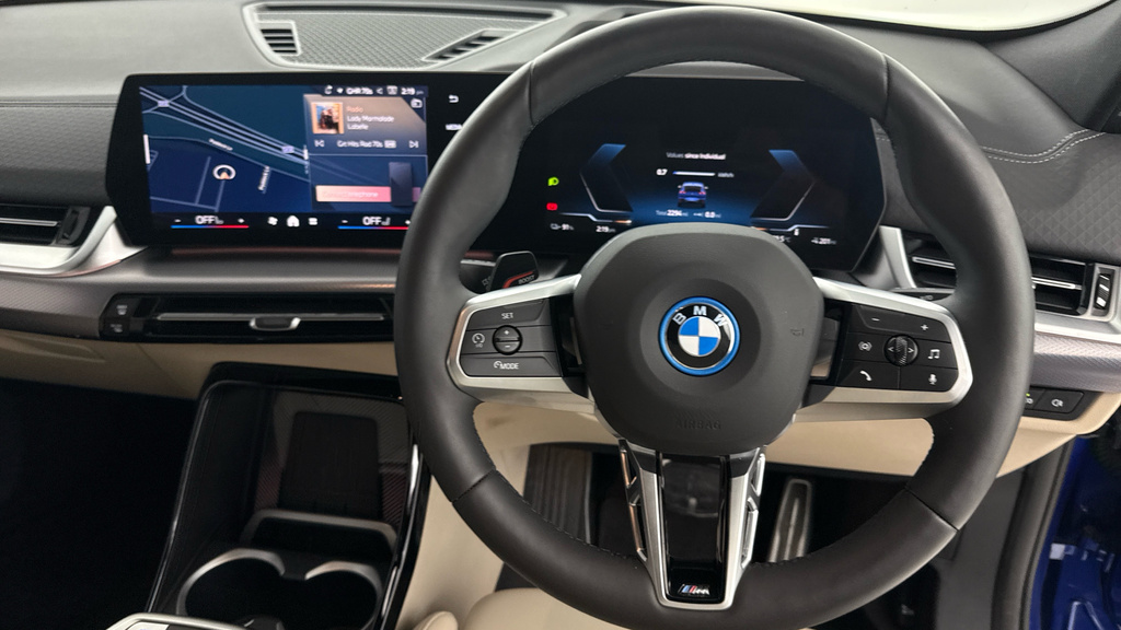 BMW iX2 20 66.5Kwh M Sport Edrive 11Kw Charger Blue #5