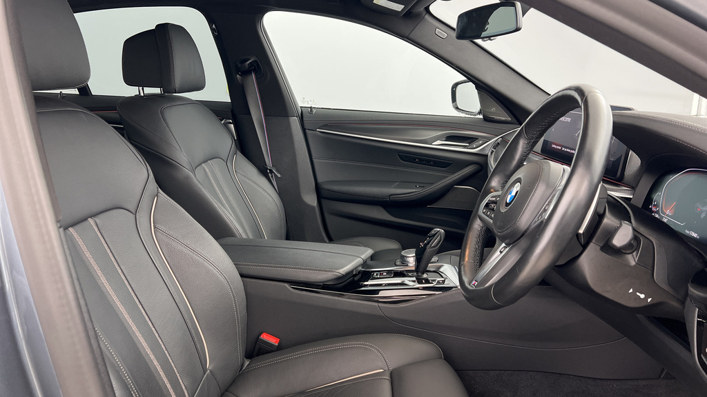 BMW 5 Series White #11