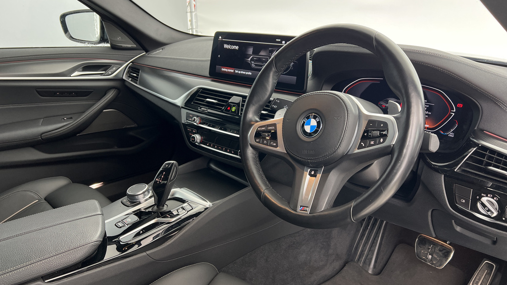 BMW 5 Series White #6