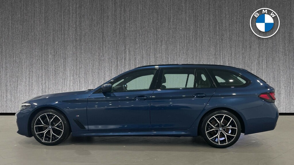BMW 5 Series 2.0 520D Mht M Sport Touring Steptronic Euro 6 S Blue #3