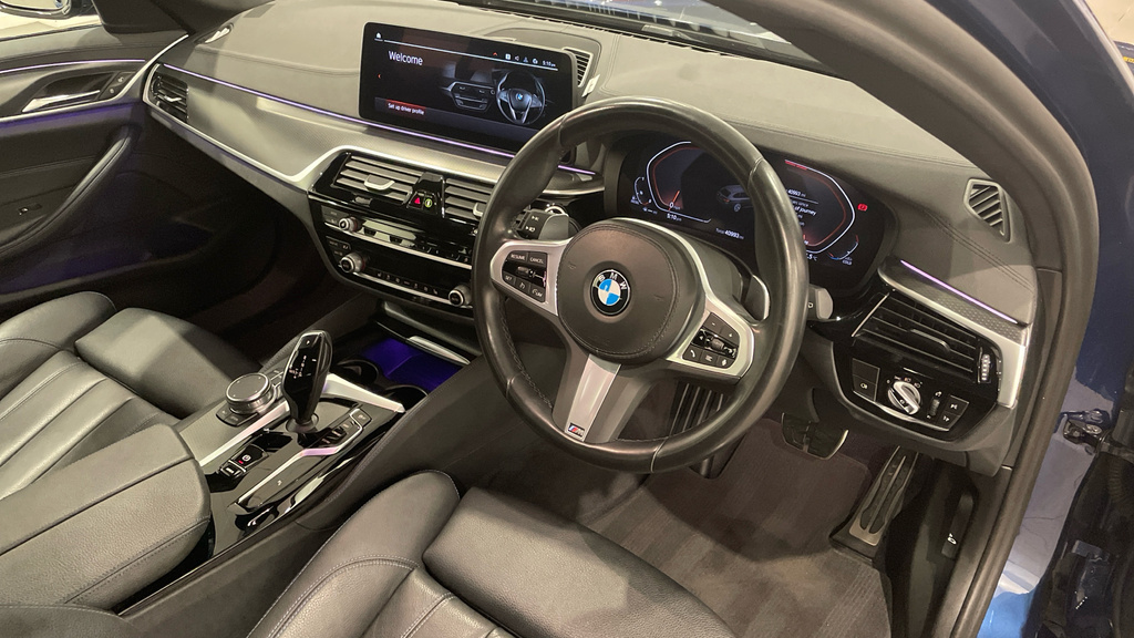 BMW 5 Series 2.0 520D Mht M Sport Touring Steptronic Euro 6 S Blue #6