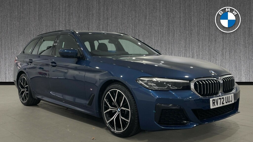 BMW 5 Series 2.0 520D Mht M Sport Touring Steptronic Euro 6 S Blue
