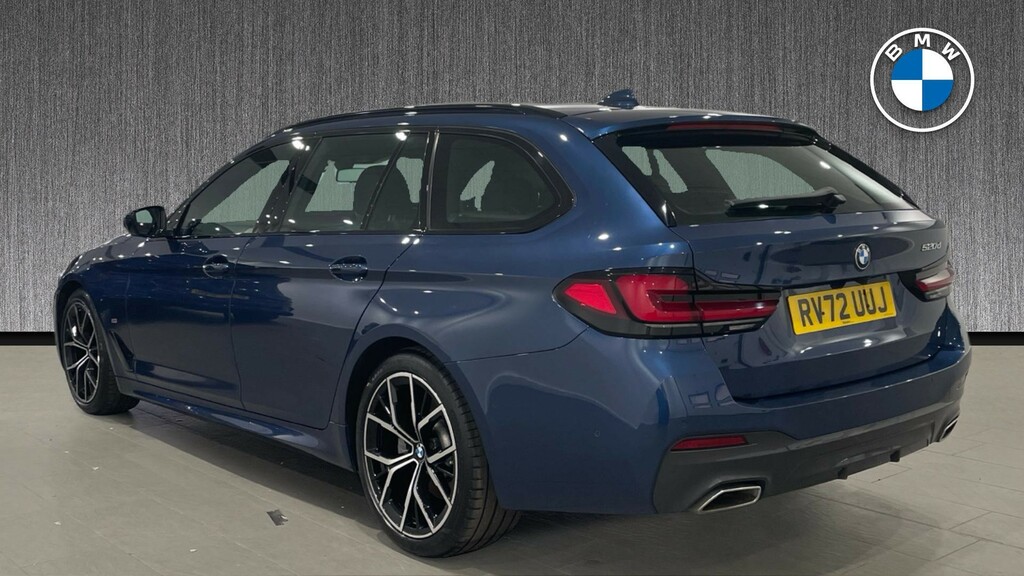 BMW 5 Series 2.0 520D Mht M Sport Touring Steptronic Euro 6 S Blue #2