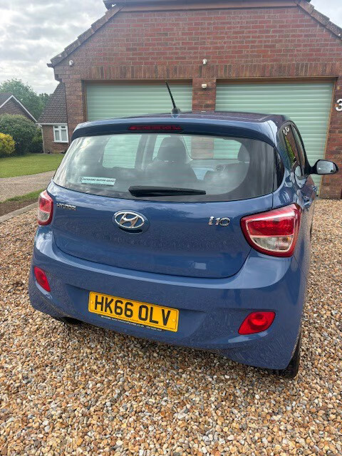 Hyundai I10 1.0 Se Hatchback HK66OLV Blue #5