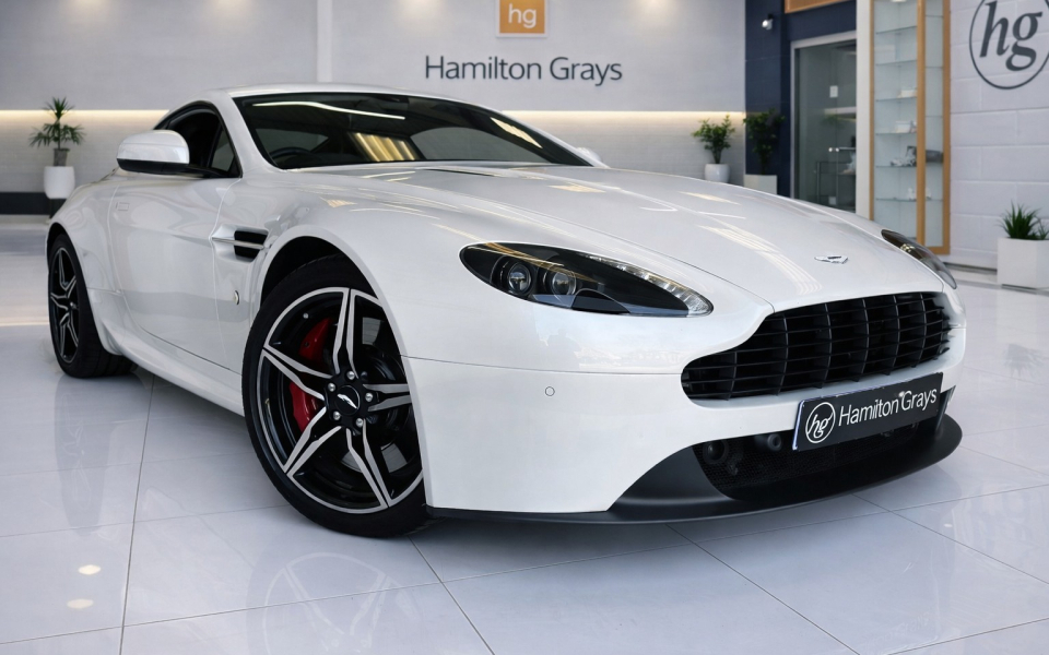 Aston Martin V8 Petrol White
