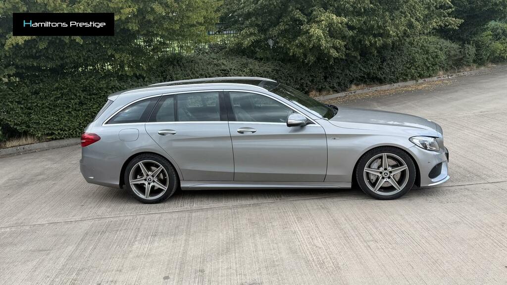 Mercedes-Benz C Class Amg Line Silver #4