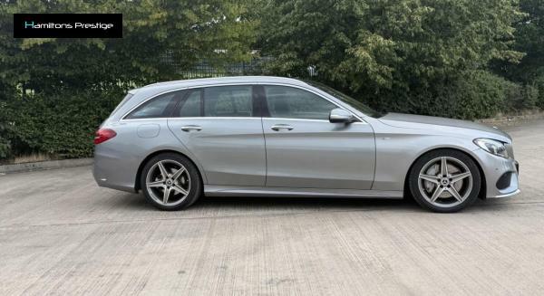 Mercedes-Benz C Class Amg Line Silver #2