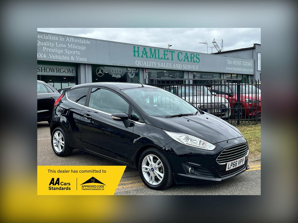 Ford Fiesta 1.25 Zetec Hatchback Euro 6 82 Black