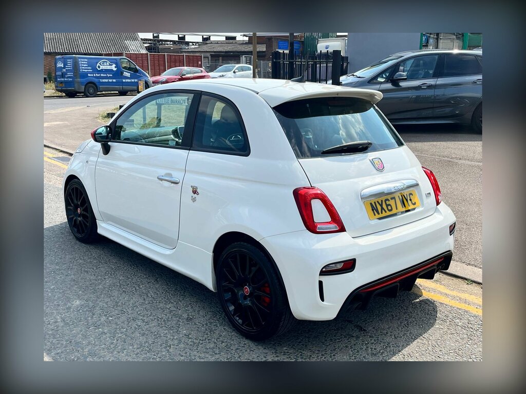 Abarth 595 1.4 T-jet Trofeo Hatchback Euro NX67WYC White #3