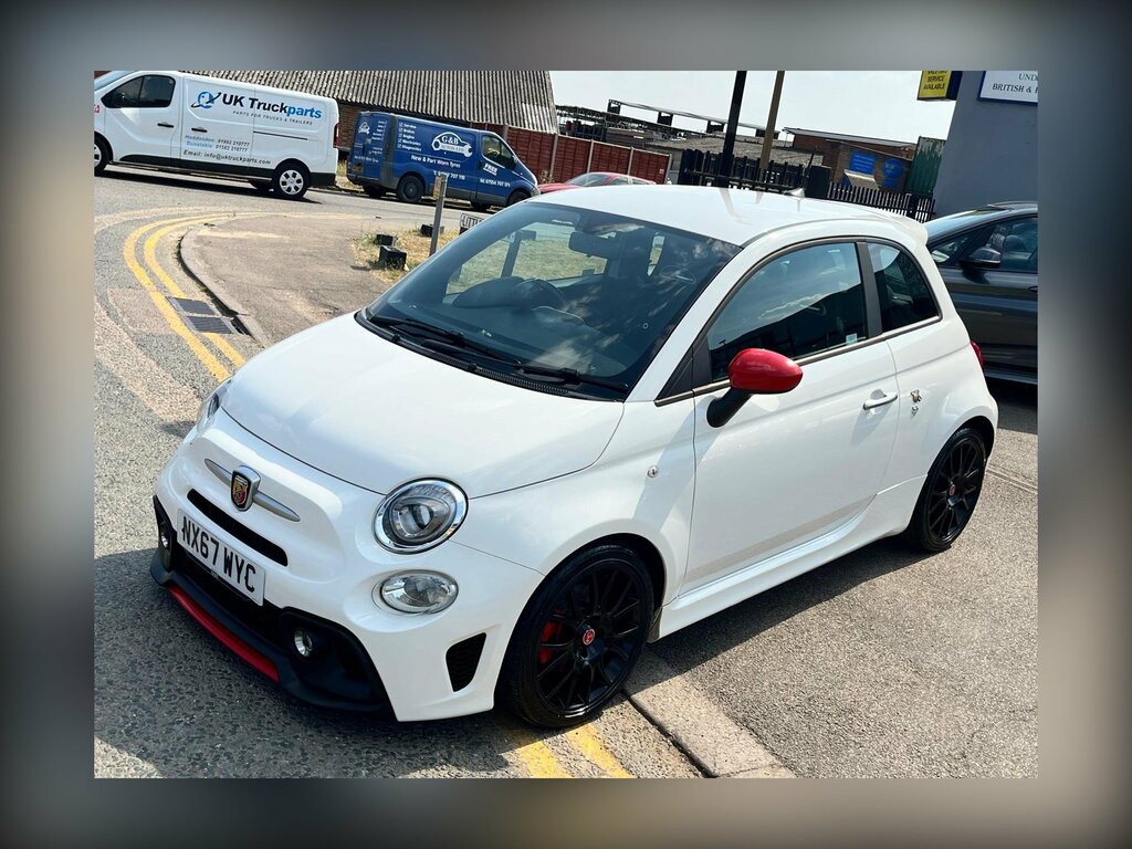 Abarth 595 1.4 T-jet Trofeo Hatchback Euro NX67WYC White #2