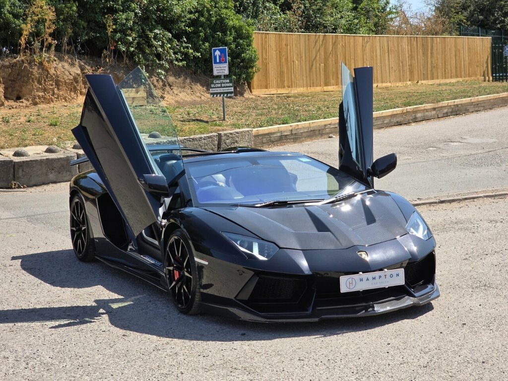Lamborghini Aventador Convertible Black #2