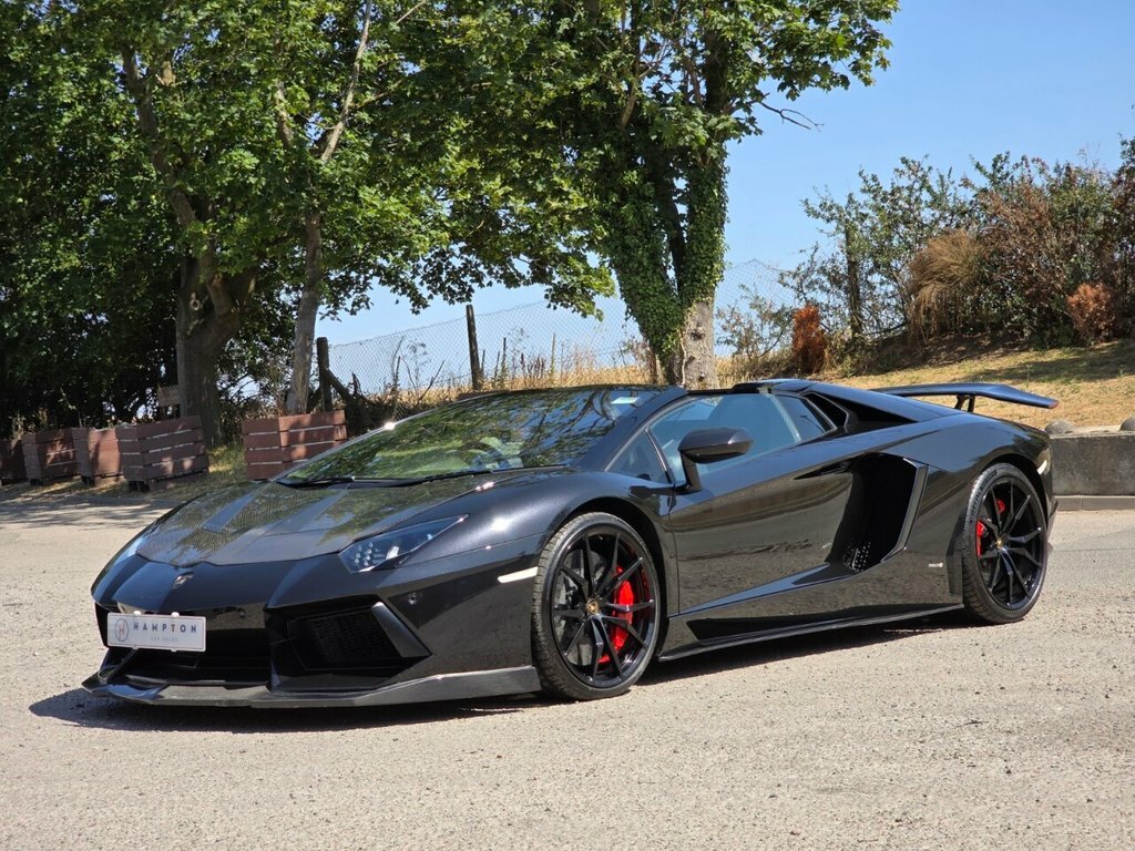 Lamborghini Aventador Convertible Black #6