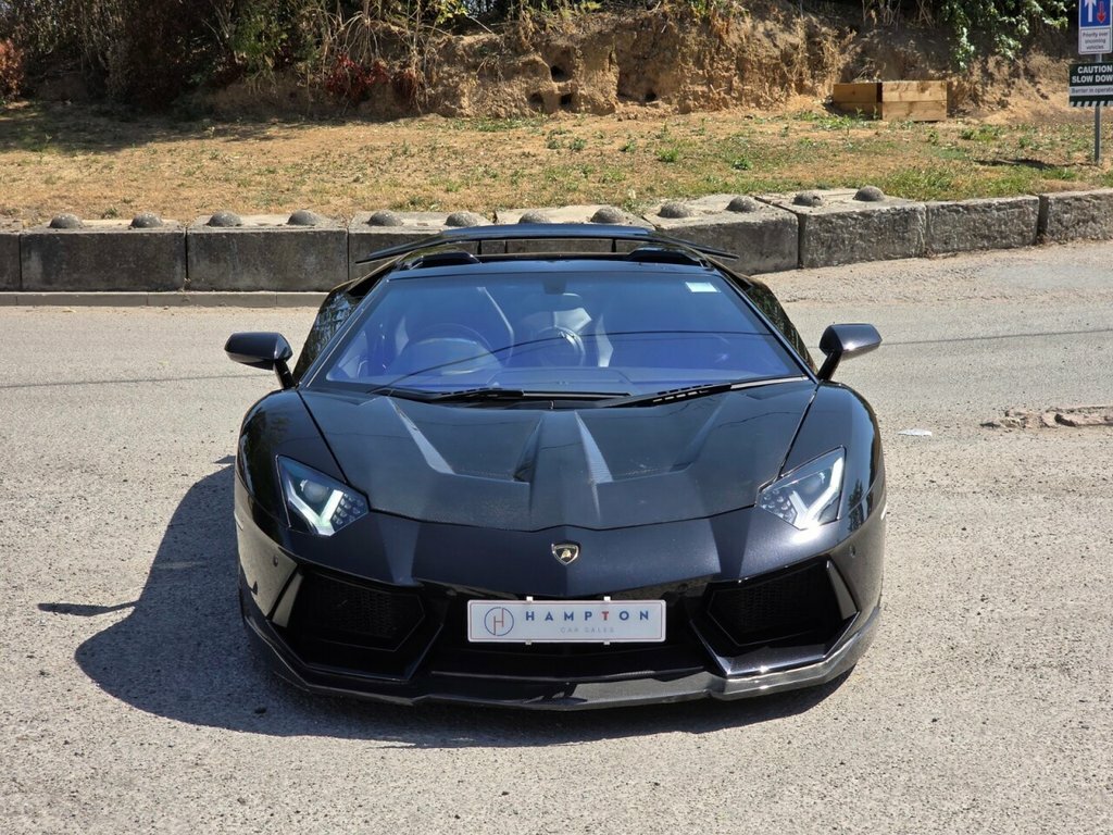Lamborghini Aventador Convertible Black #5