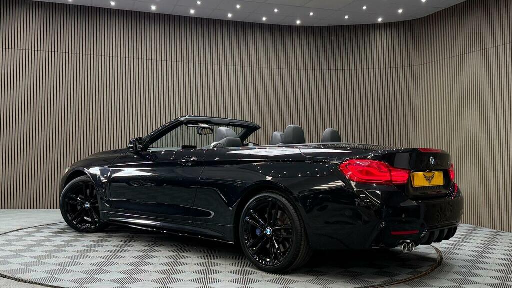 BMW 4 Series Convertible 2.0 420D M Sport Euro 6 Ss Black #2