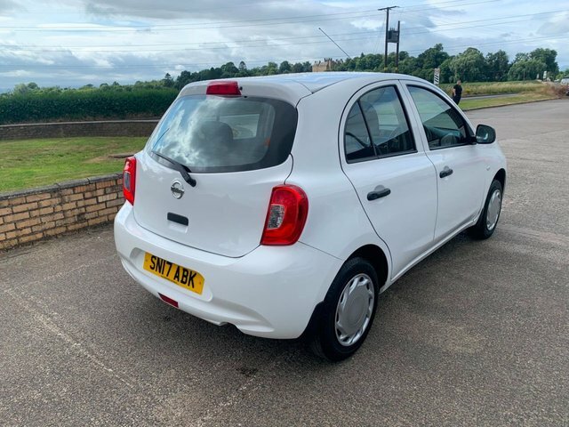 Nissan Micra 1.2 Visia Hatchback Euro 5 80 P White #4