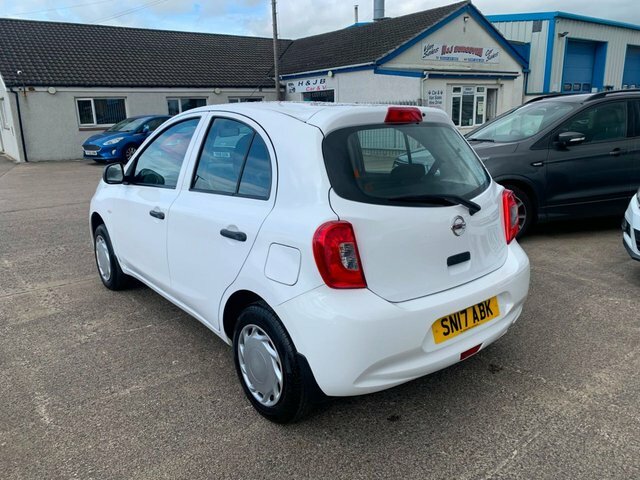 Nissan Micra 1.2 Visia Hatchback Euro 5 80 P White #3