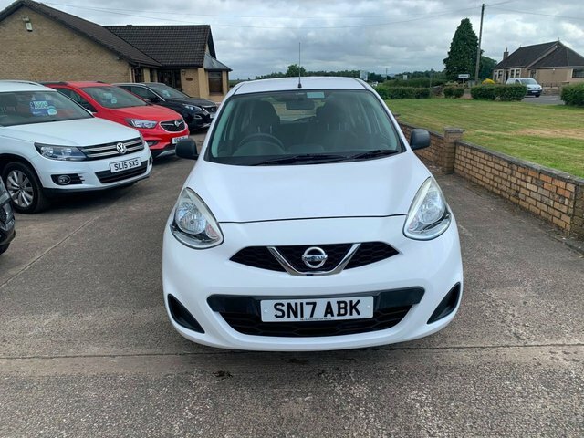 Nissan Micra 1.2 Visia Hatchback Euro 5 80 P White #5