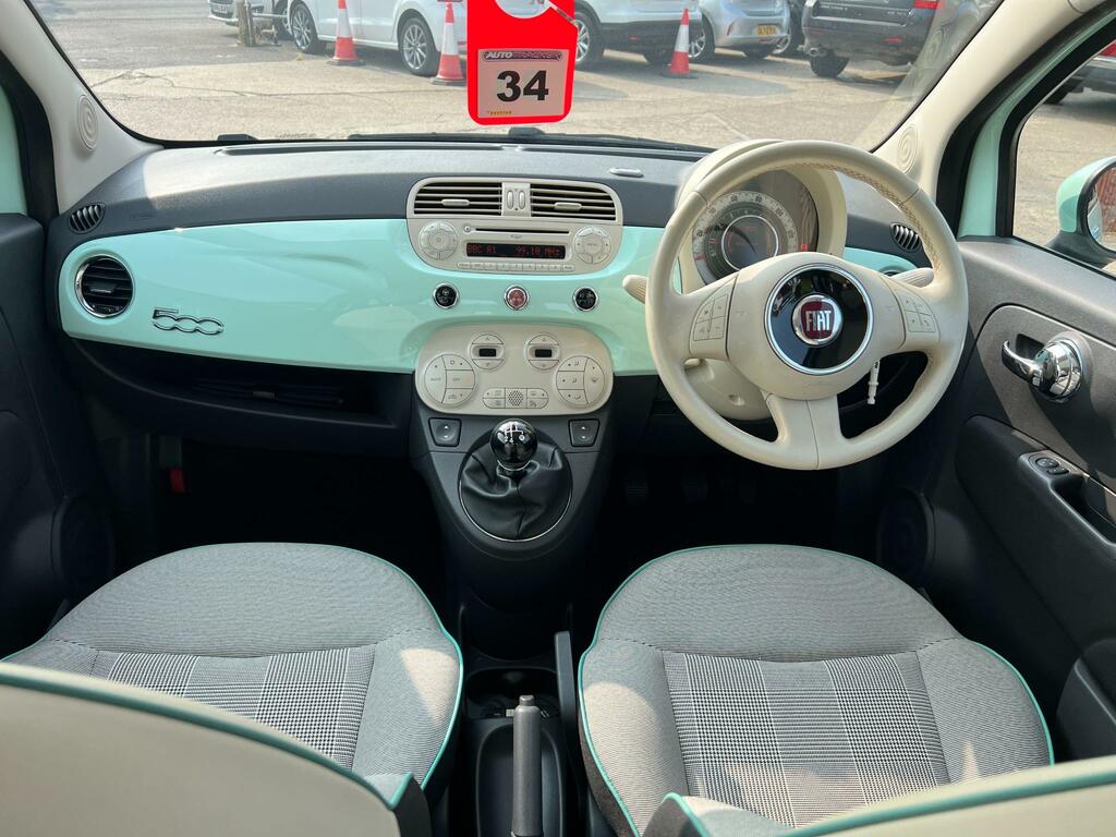 Fiat 500 Hatchback 1.2 Lounge 2015 Green #15