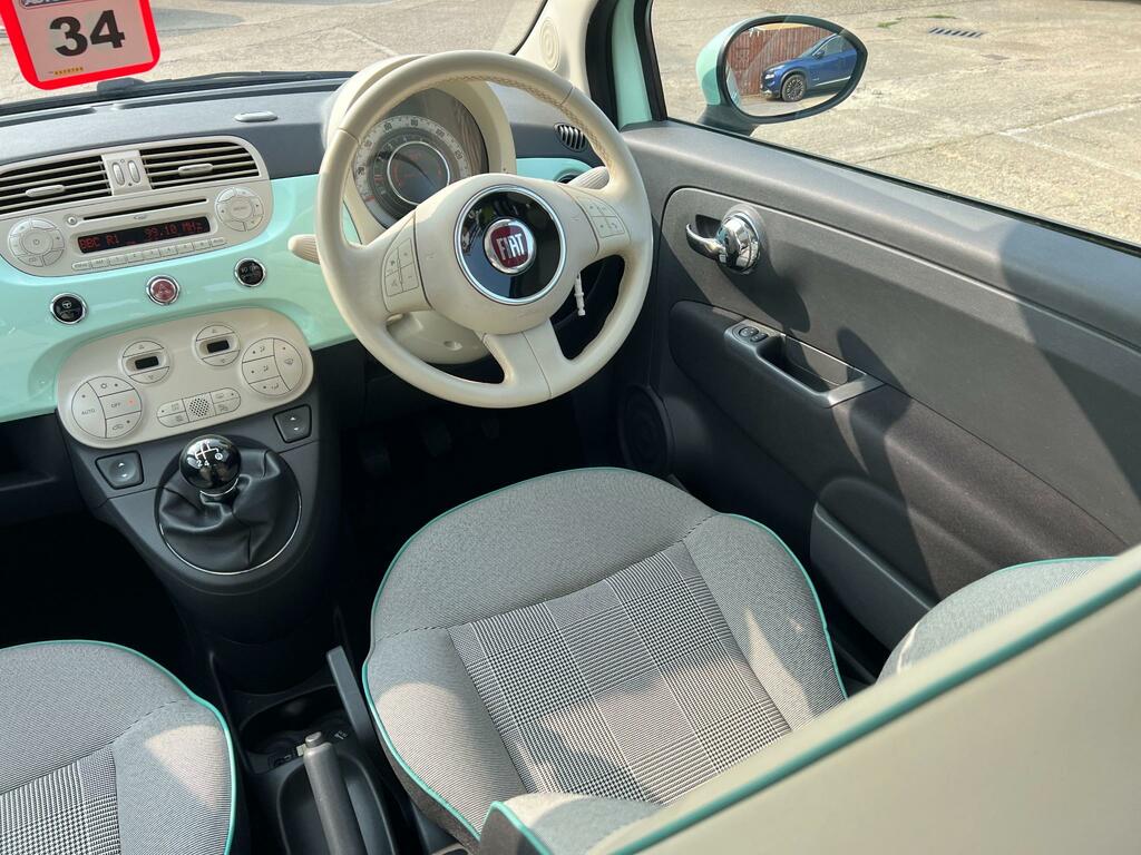 Fiat 500 Hatchback 1.2 Lounge 2015 Green #16