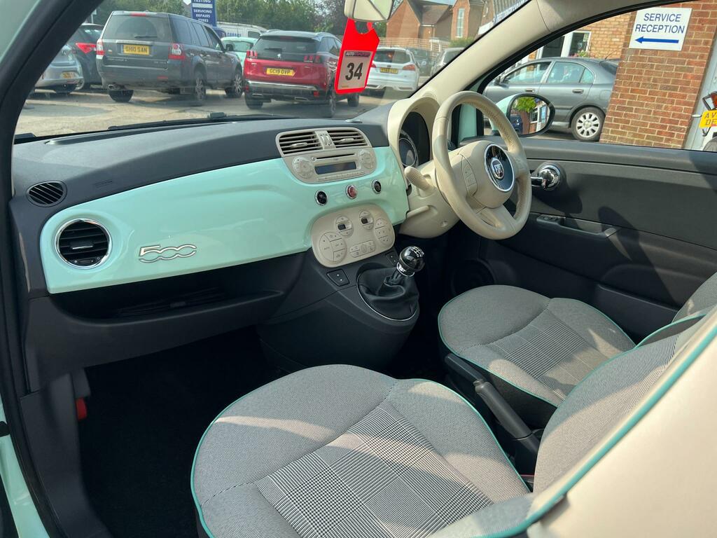 Fiat 500 Hatchback 1.2 Lounge 2015 Green #11