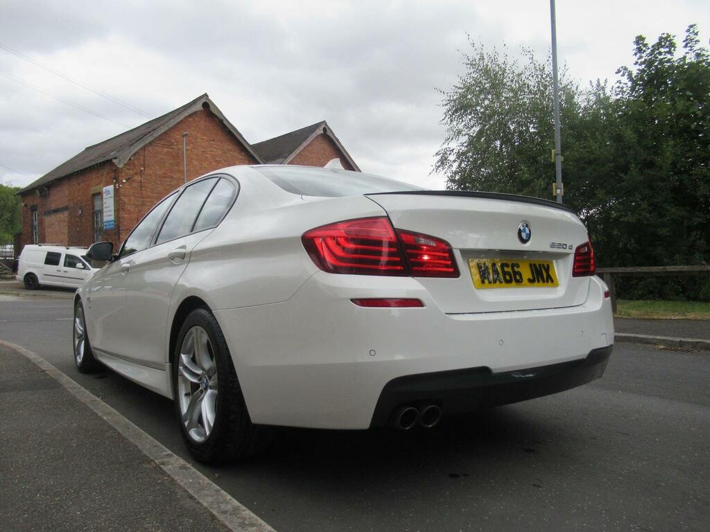 BMW 5 Series 2.0 520D M Sport Euro 6 Ss White #5