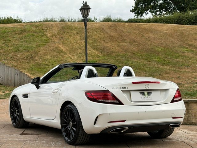 Mercedes-Benz SLC 2017 2.1 Slc250d Amg Line Convertible G White #6
