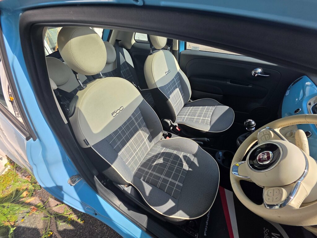 Fiat 500 1.2 Lounge Hatchback Euro 6 Ss Blue #4