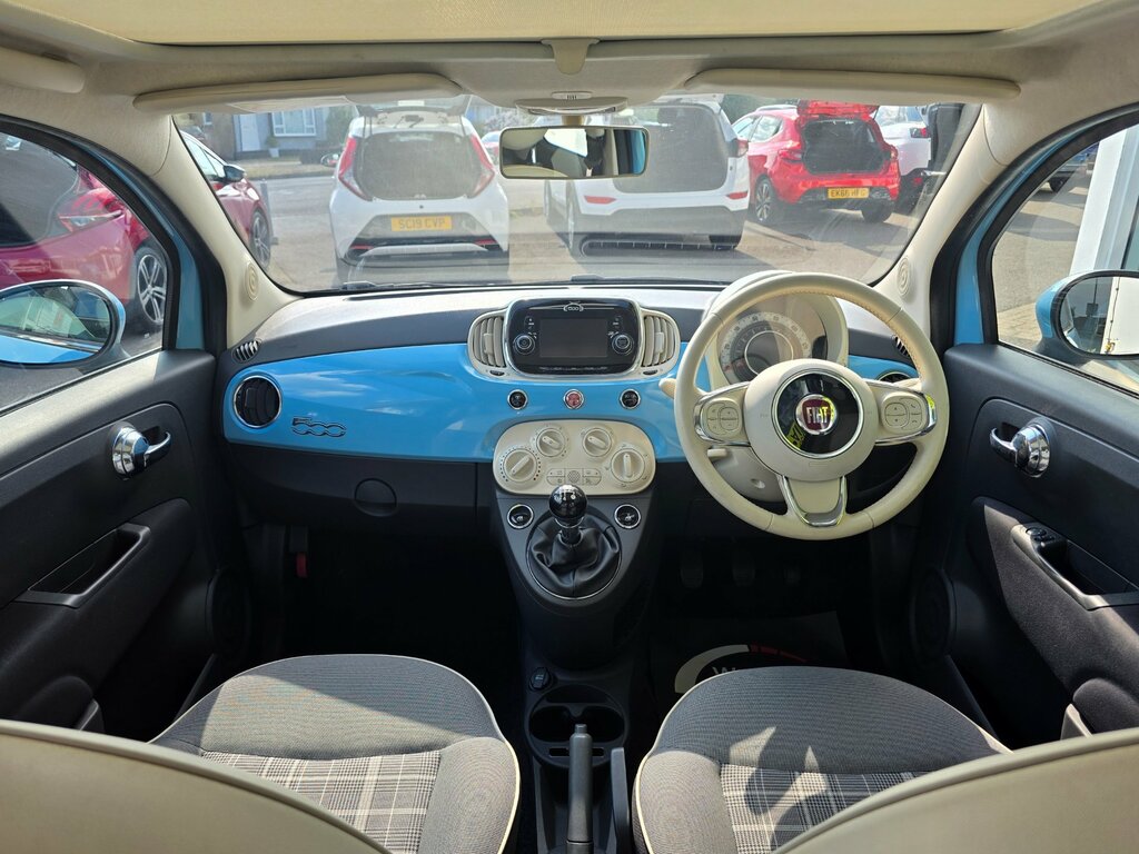 Fiat 500 1.2 Lounge Hatchback Euro 6 Ss Blue #2