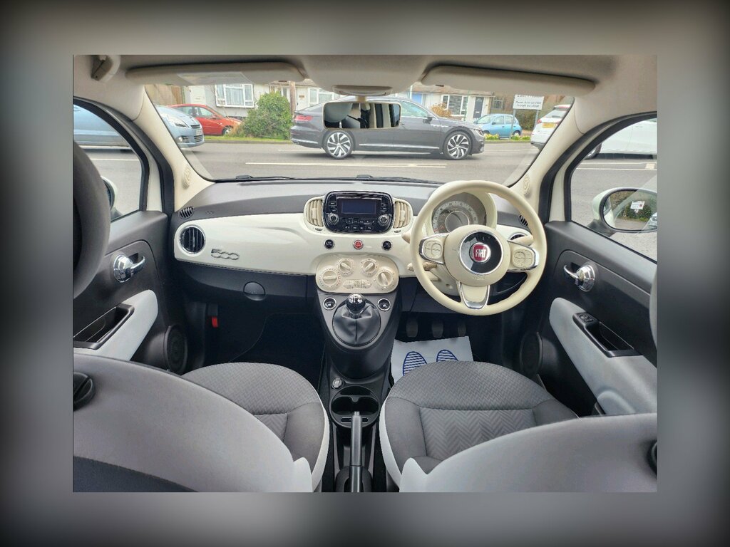 Fiat 500 1.2 Pop Hatchback Euro 6 Ss White #2
