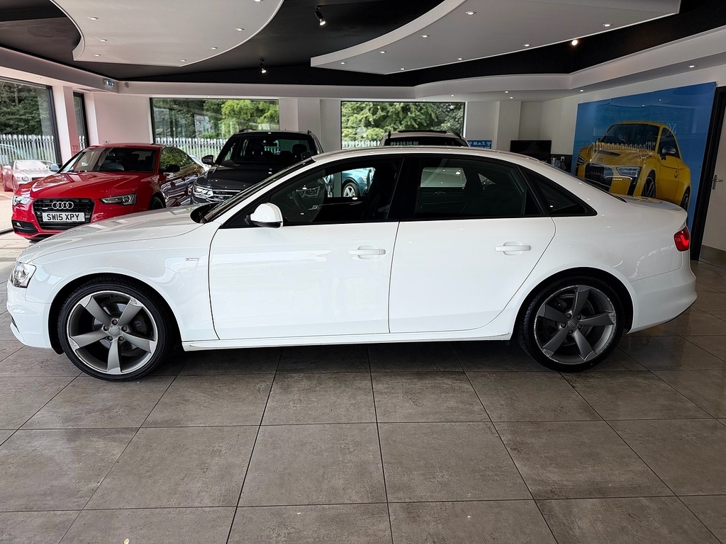 Audi A4 2.0 Tdi Black Edition Saloon Eur White #5