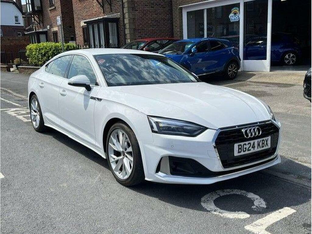 Audi A5 2.0 Tfsi 35 Sport Sportback S Tronic Euro 6 S S BG24KBX White #5