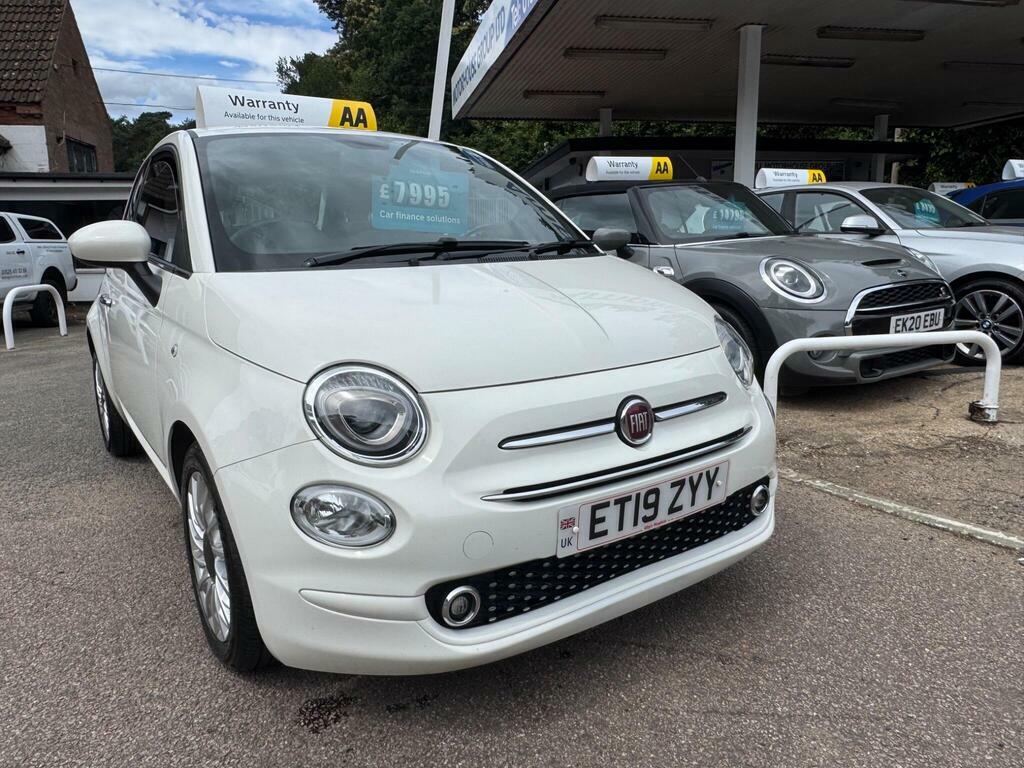 Fiat 500 1.2 Lounge Dualogic Euro 6 S S White #2