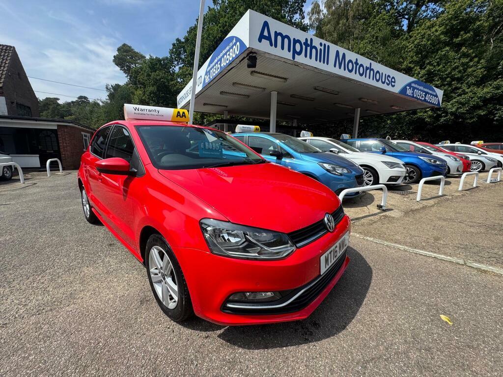 Volkswagen Polo 1.0 Bluemotion Tech Match Euro 6 S S MT16MWL Red #2