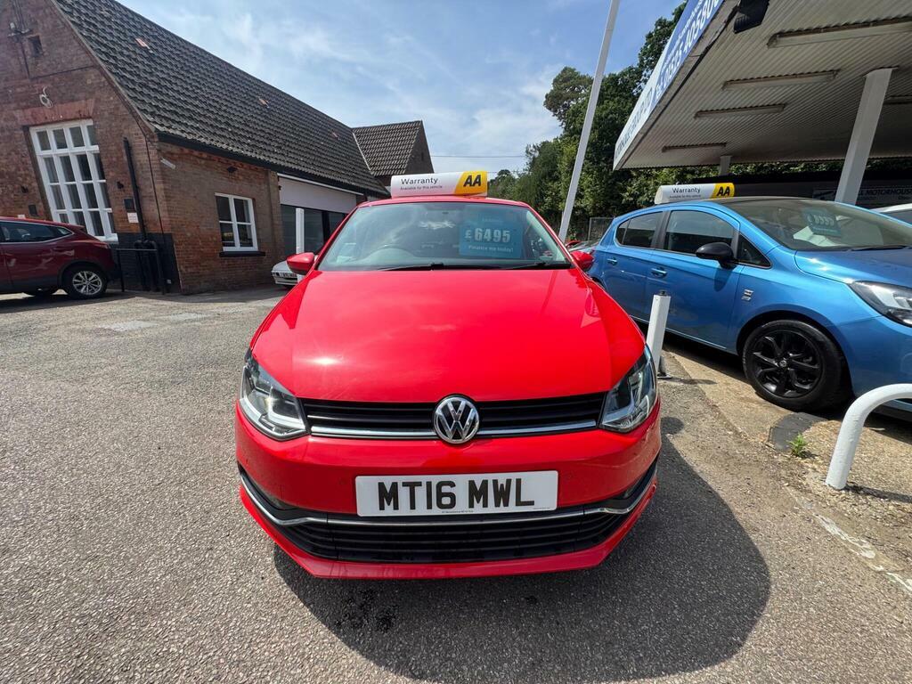 Volkswagen Polo 1.0 Bluemotion Tech Match Euro 6 S S MT16MWL Red #3