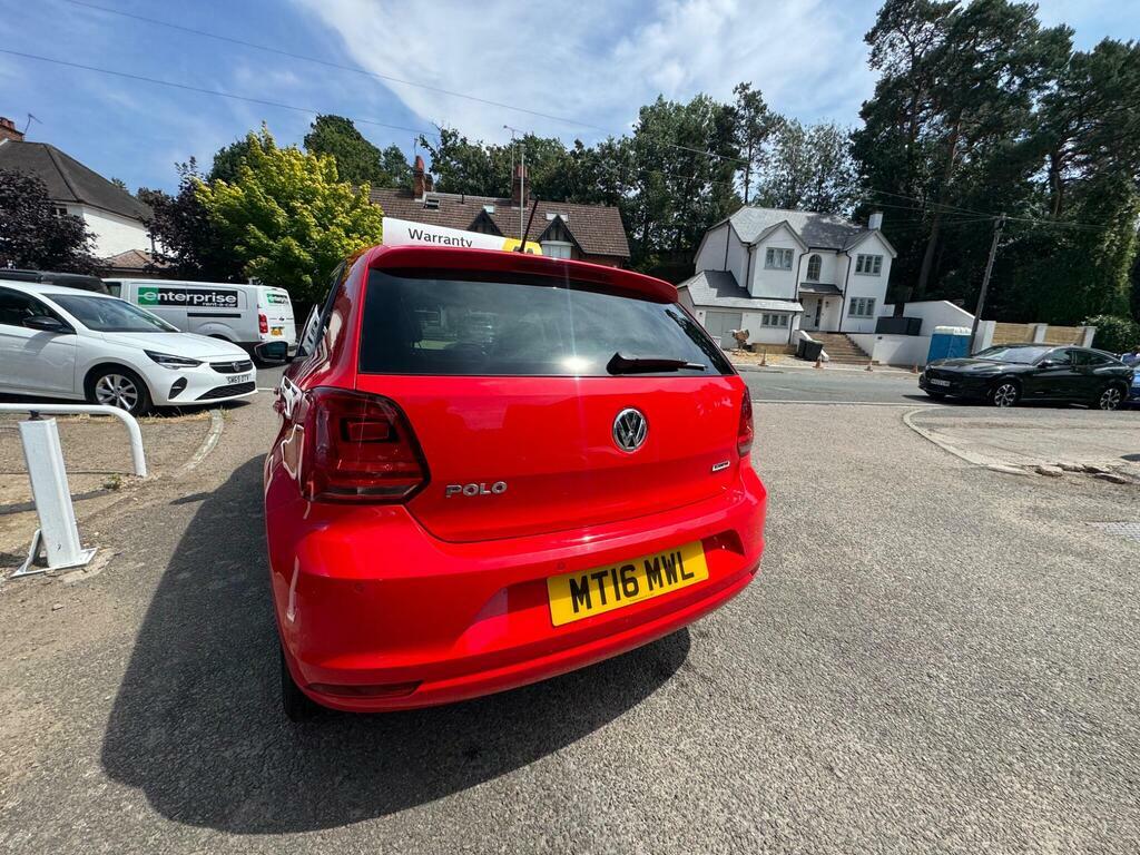 Volkswagen Polo 1.0 Bluemotion Tech Match Euro 6 S S MT16MWL Red #6