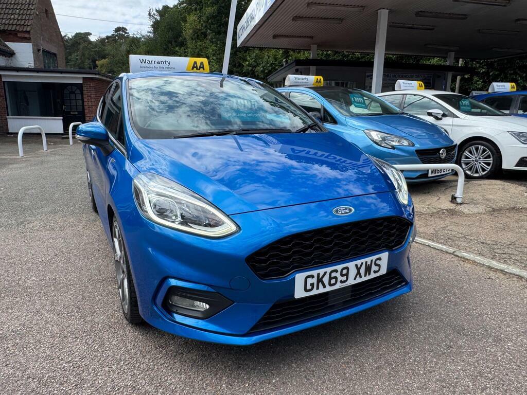 Ford Fiesta 1.0T Ecoboost St-line Euro 6 S S GK69XWS Blue #3