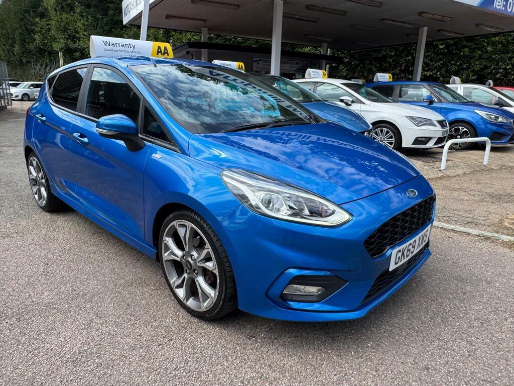 Ford Fiesta 1.0T Ecoboost St-line Euro 6 S S GK69XWS Blue #2