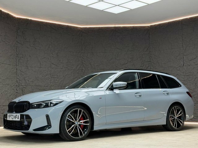BMW 3 Series Estate YP73HFA Grey #4