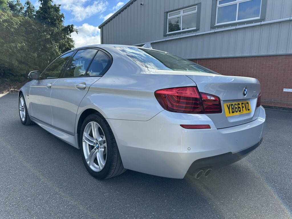 BMW 5 Series Saloon 2.0 520D M Sport Saloon 201666 YB66FVZ Silver #6