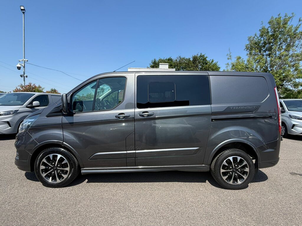 Ford Transit Custom 2.0 320 Ecoblue Sport Crew Van Double Cab Dies LK21UPF Grey #4