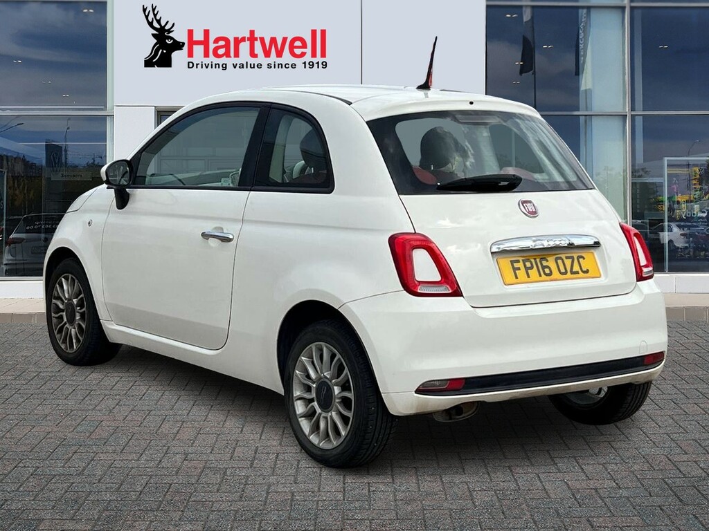 Fiat 500 1.2 Eco Pop Star Hatchback Euro White #5