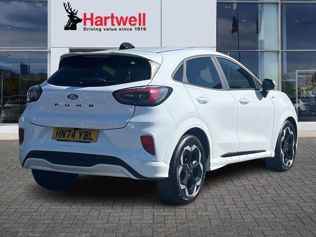 Ford Puma 1.0T Ecoboost Mhev St-line X Suv Hybrid HN74YBL White #3