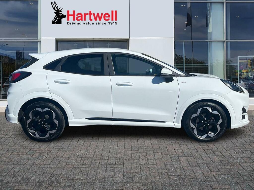Ford Puma 1.0T Ecoboost Mhev St-line X Suv Hybrid HN74YBL White #2