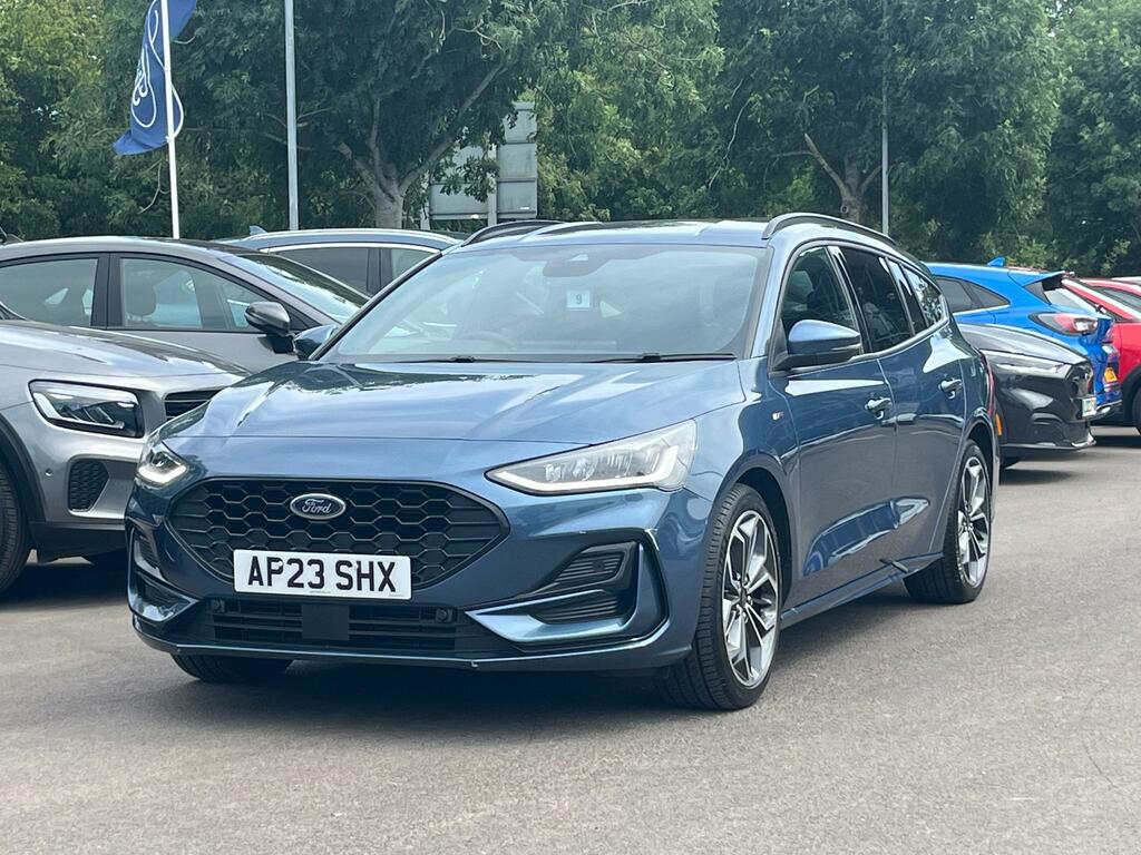 Ford Focus 1.0T Ecoboost Mhev St-line X Estate Hyb Blue #4