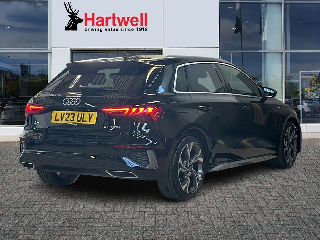 Audi A3 1.0 Tfsi 30 S Line Sportback S Tronic E Black #3