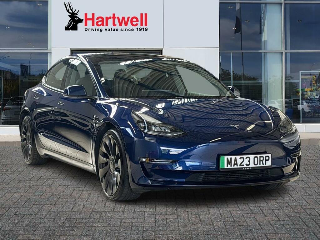 Tesla Model 3 Dual Motor Performance Saloon Blue